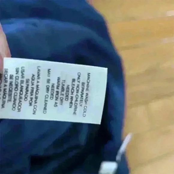 Chico's Women's Moto Jacket Size 2 Blue Open Front Lace Sleeves - Picture 9 of 10